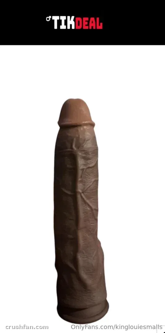 Realistic brown silicone prop photographed straight on against a plain white background