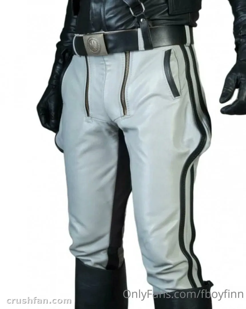Costume outfit with a black jacket, belt and grey trousers with dark side stripes