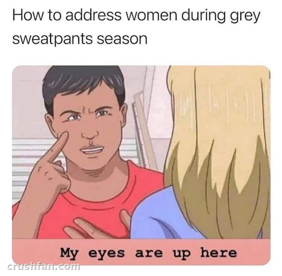 Ilustração de meme de um homem apontando para o próprio rosto enquanto fala com uma mulher de cabelos loiros