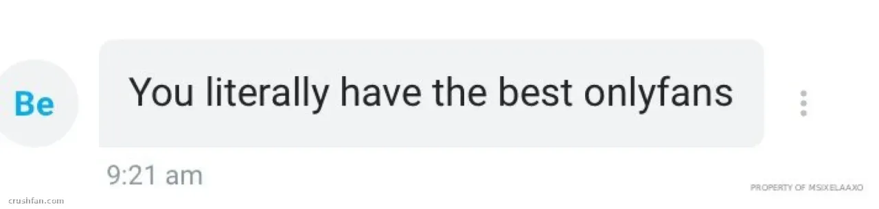 Screenshot einer Chat-Nachricht, die die Seite des Creators lobt